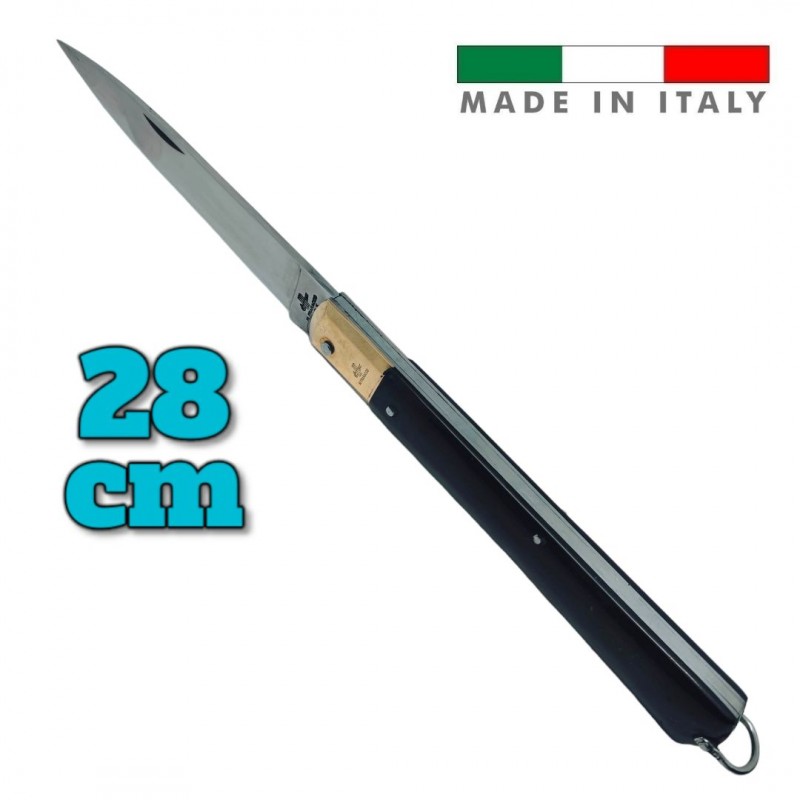 Couteau italie Fraraccio PCF Sfilato XXL géant ABS noir 28 cm