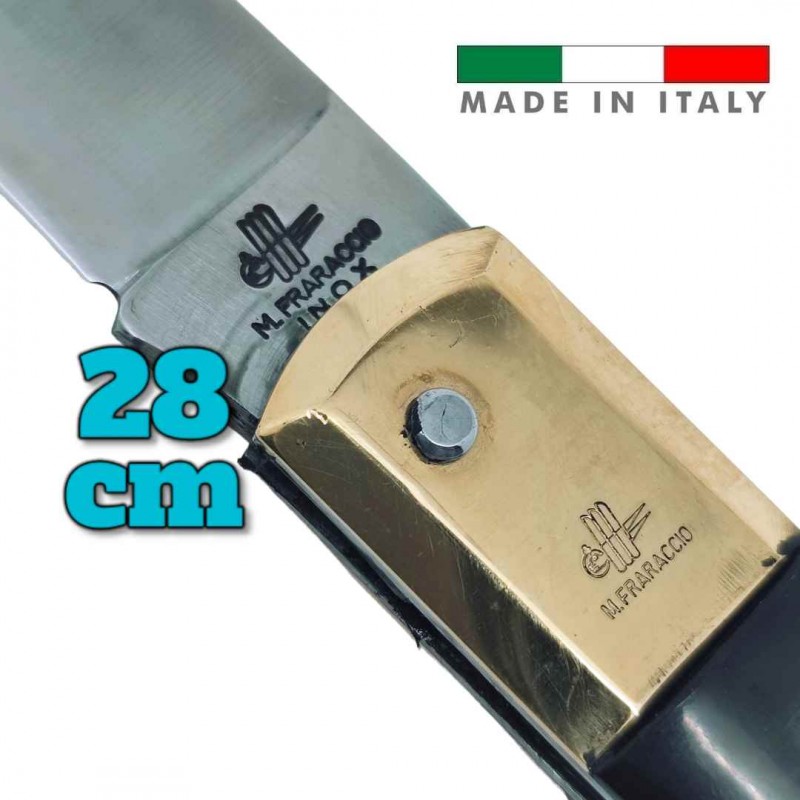 Couteau italie Fraraccio PCF Sfilato XXL géant ABS noir 28 cm