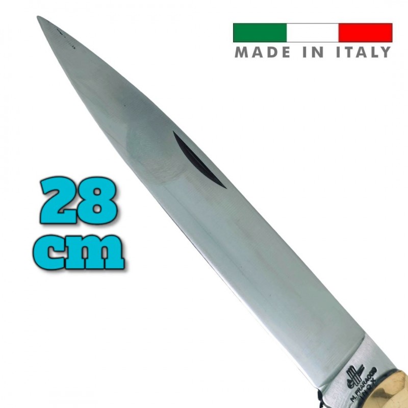 Couteau italie Fraraccio PCF Sfilato XXL géant ABS noir 28 cm