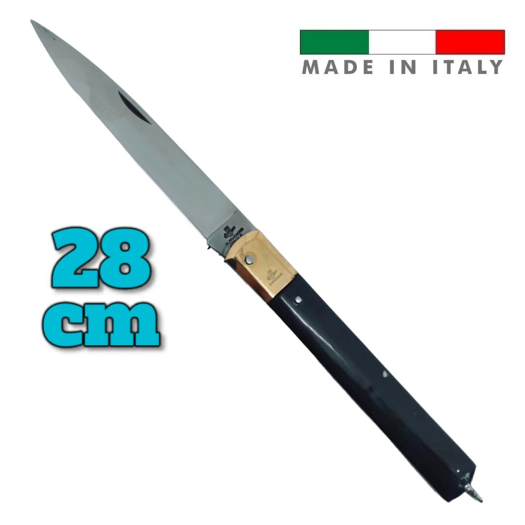 Couteau italie Fraraccio PCF Sfilato XXL géant ABS noir 28 cm