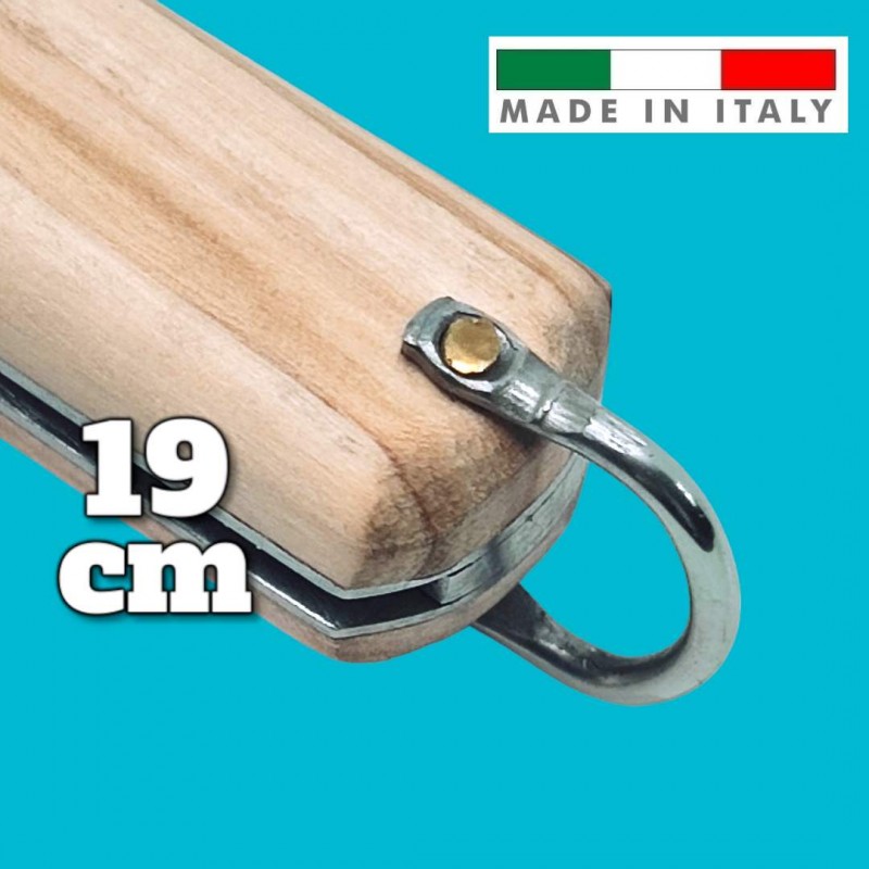 Couteau italie Fraraccio PCF Sfilato olivier mitre laiton 19 cm