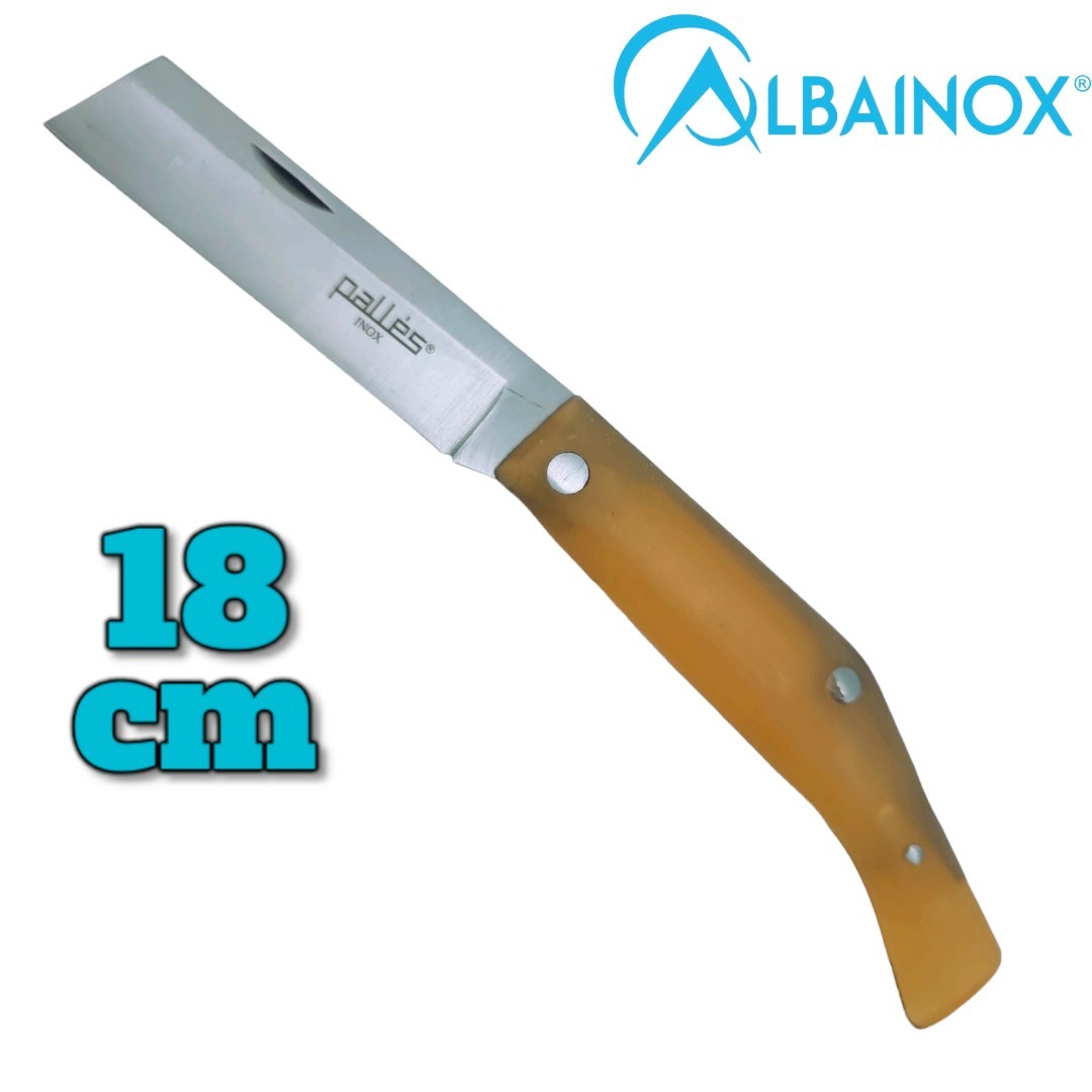 Couteau Albainox Palles n 0 résine pointe coupée 18 cm lame inox