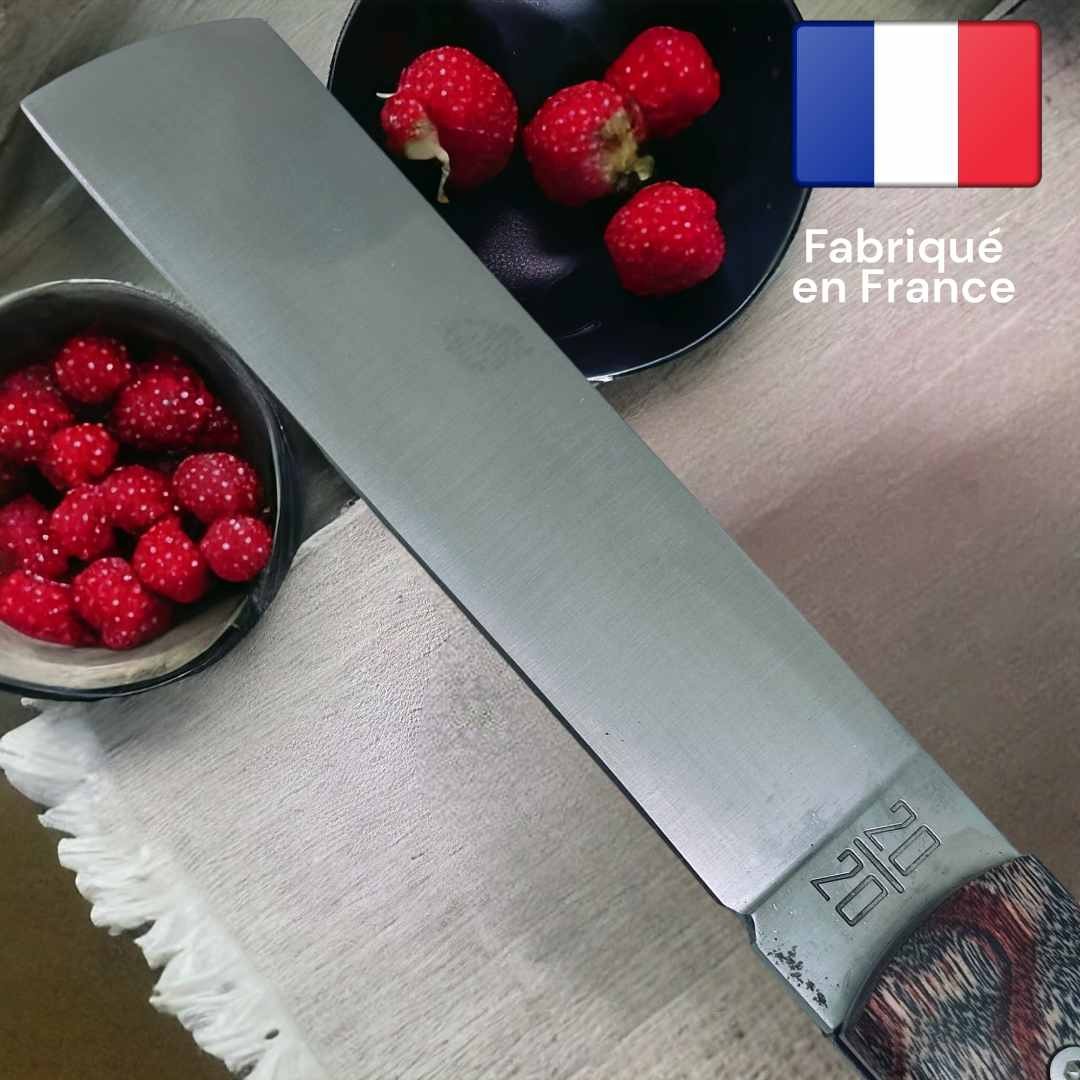 Couteau  20/20 Le Fidèle bois loupe frene rouge 2