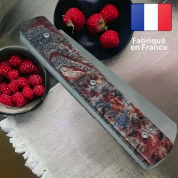 Couteau  20/20 Le Fidèle bois loupe frene rouge 2