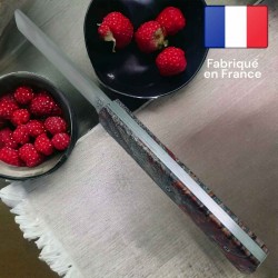 Couteau  20/20 Le Fidèle bois loupe frene rouge 2