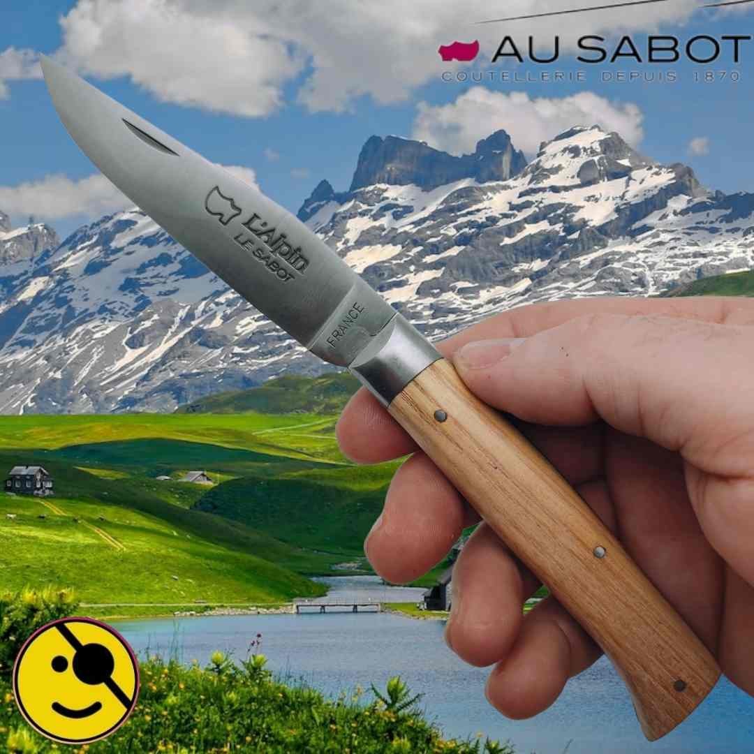 Couteau pliant Au Sabot l'Alpin chataignier