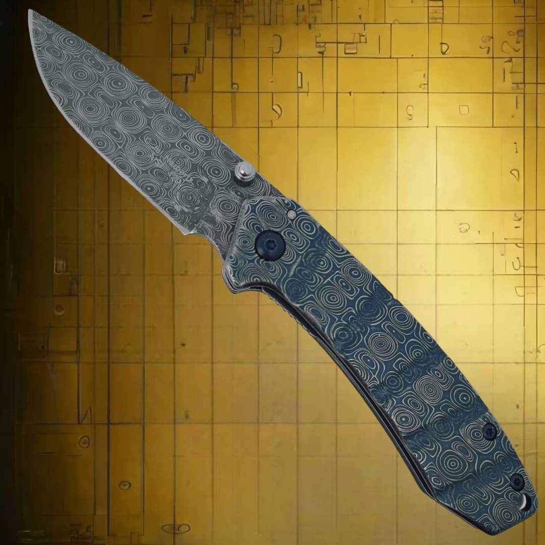 Couteau Herbertz Facon damas intégral gravé