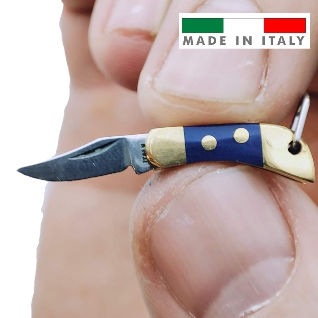 Couteau canif miniature Maserin Mignon stamina bleu
