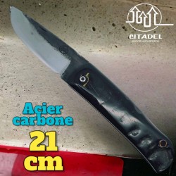 Couteau Citadel Le Bugue  buffle acier carbone forgé main modèle 4