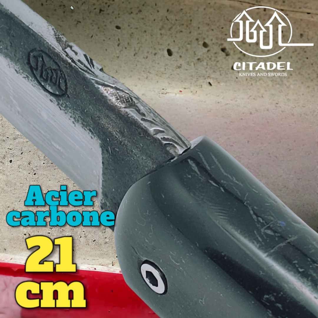Couteau Citadel Le Bugue  buffle acier carbone forgé main modèle 4