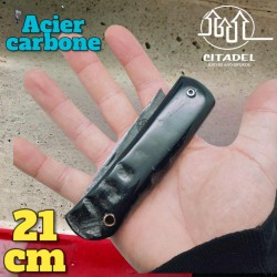 Couteau Citadel Le Bugue  buffle acier carbone forgé main modèle 4