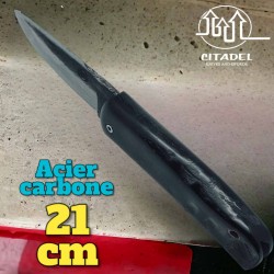 Couteau Citadel Le Bugue  buffle acier carbone forgé main modèle 4