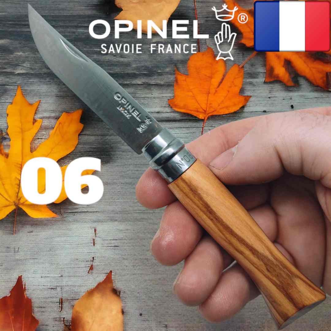 Couteau pliant OPINEL 06 olivier inox 16.5cm