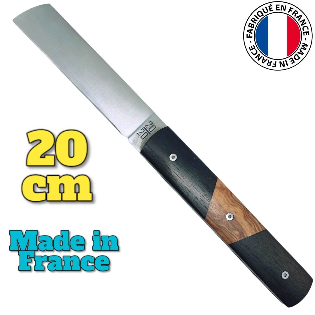 Couteau  20/20 Le Fidèle design olivier ébène pièce unique modèle 2