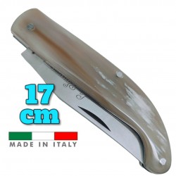 Couteau italien Fraraccio PCF Scarperia corne plein manche 17 cm