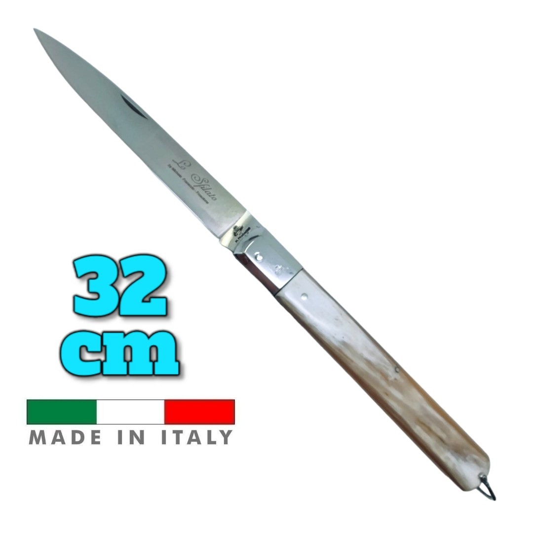 Couteau italien Fraraccio PCF Sfilato corne mitre laiton 32 cm