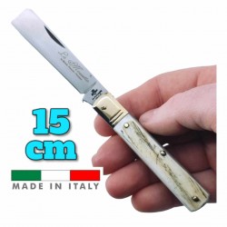 Couteau italien Fraraccio PCF mozzetta corne mitre laiton 15 cm