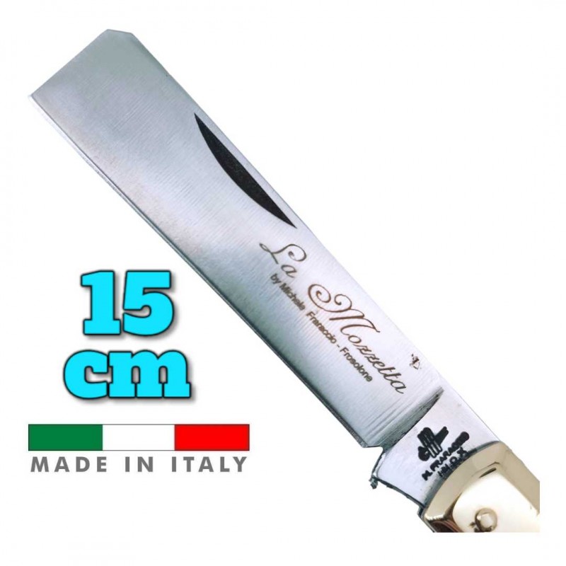 Couteau italien Fraraccio PCF mozzetta corne mitre laiton 15 cm