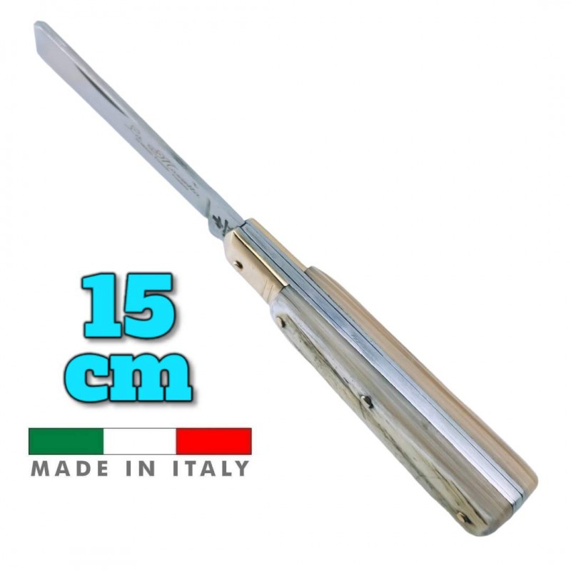Couteau italien Fraraccio PCF mozzetta corne mitre laiton 15 cm