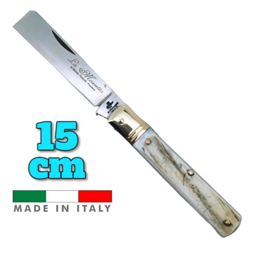 Couteau italien Fraraccio PCF mozzetta corne mitre laiton 15 cm