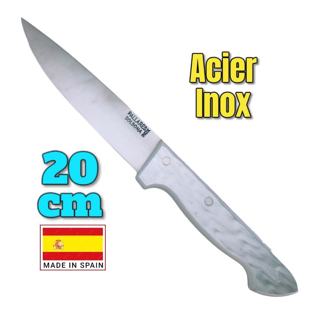 Couteau cuisine Pallares nacre 20cm lame inox