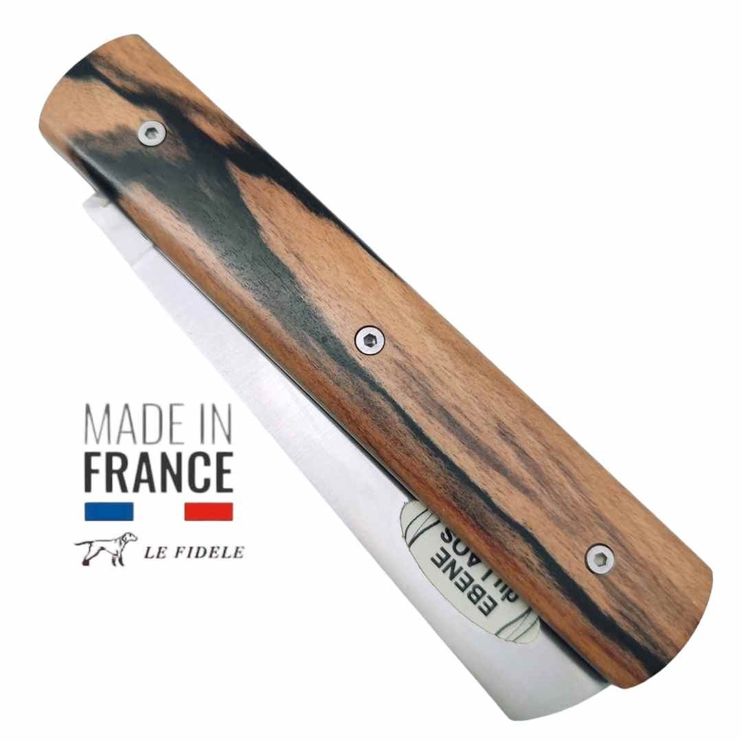 Couteau  20/20 Le Fidèle design bois ébène royal
