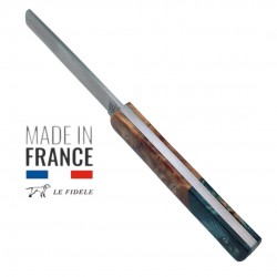 Couteau  20/20 Le Fidèle bois stabilisé bimatière collection éphémère
