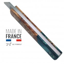 Couteau  20/20 Le Fidèle bois stabilisé bimatière collection éphémère