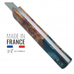 Couteau  20/20 Le Fidèle bois stabilisé bimatière collection éphémère